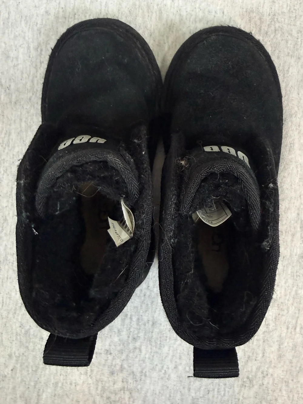 UGG Toddler Neumel EZ-Fit Suede Boots Black - Size 10